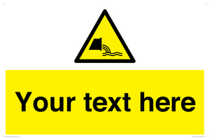 Custom Warning sewage effluent outfall